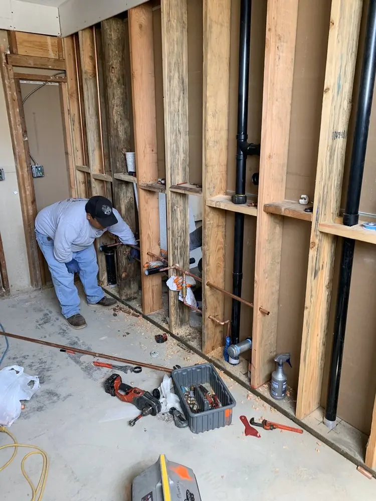 Commercial rough-in plumbing for Gas Line Repair in Granger South